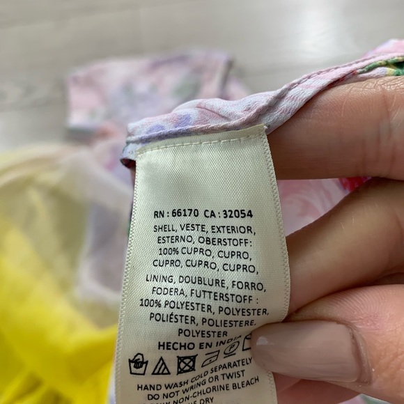 Anthropologie HD in Paris Ivory Ombre Chiffon Dress - Picture 10 of 14